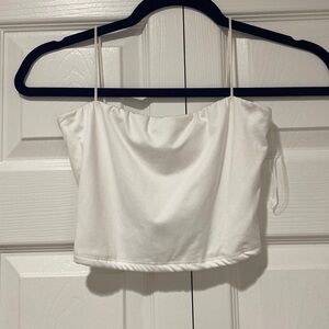 White tank crop top
